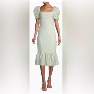 Rachel Parcell celery green midi dress